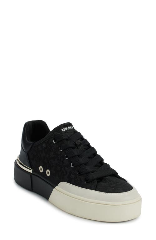 Dkny Bradley Platform Sneaker In 005 - Black/white