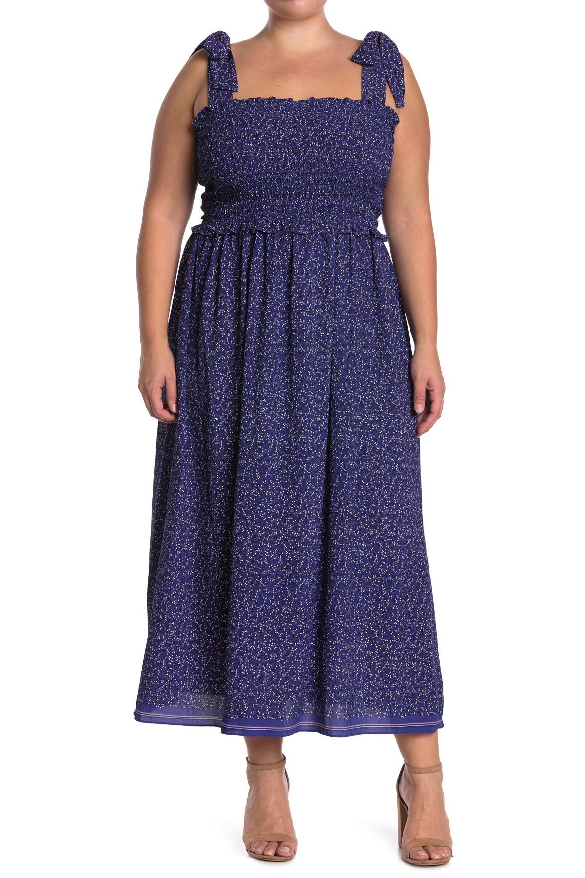 Max Studio | Smocked Bodice Tie Shoulder Maxi Dress | Nordstrom Rack