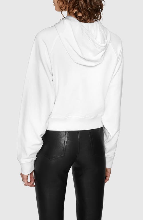 Shop Rebecca Minkoff Dani Zip Hoodie In Bright White