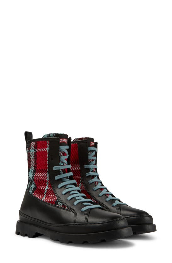 Camper Brutus Plaid Combat Boot In Multi Assorted ModeSens