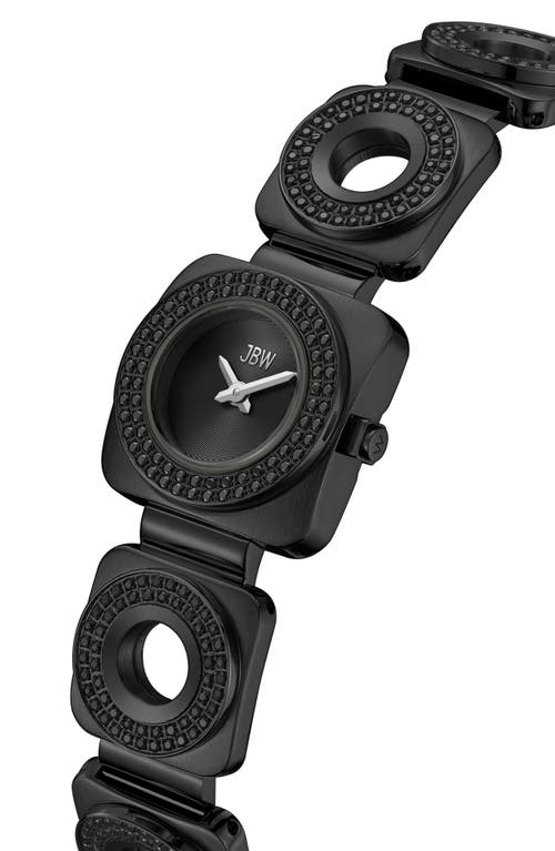 Jbw Chasm Bracelet Watch, 22mm In Ip Black/stainless Steel/bla