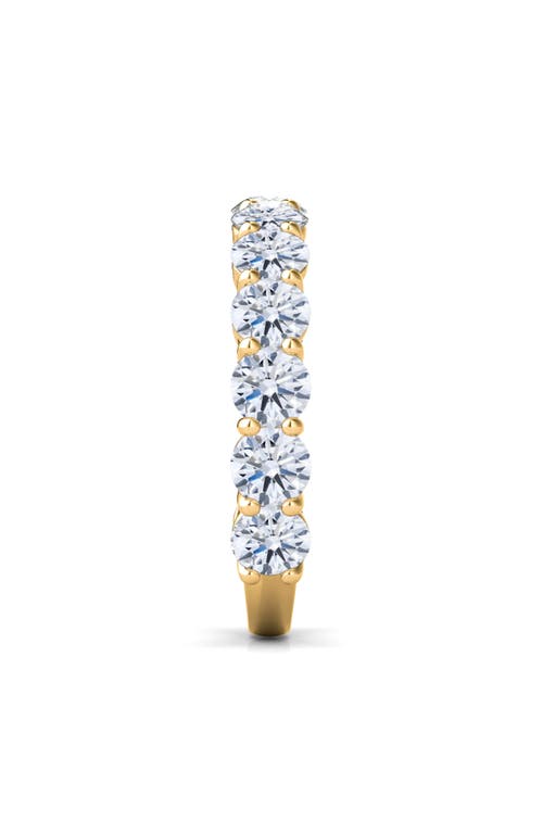 Hautecarat Lab Created Diamond Eternity Ring In Yellow Gold