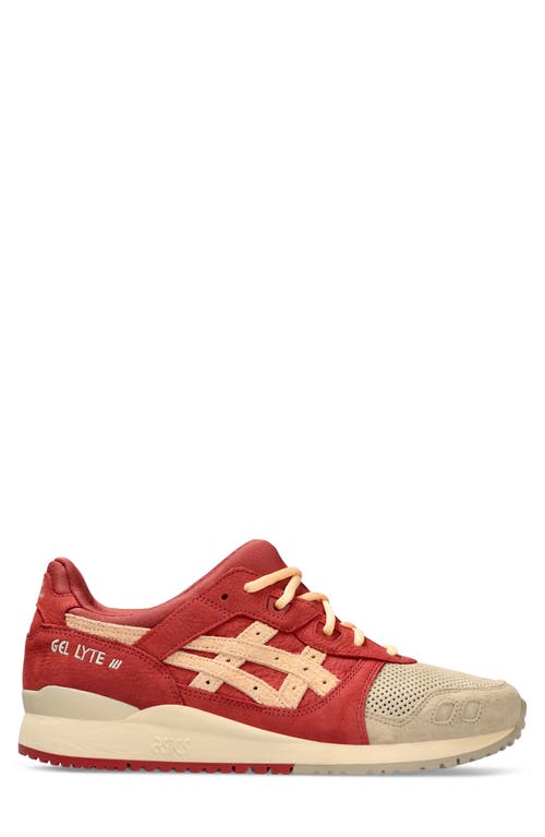 Asics ® Gender Inclusive Gel-lyte Iii Og Sneaker In Wood Crepe/burnt Red