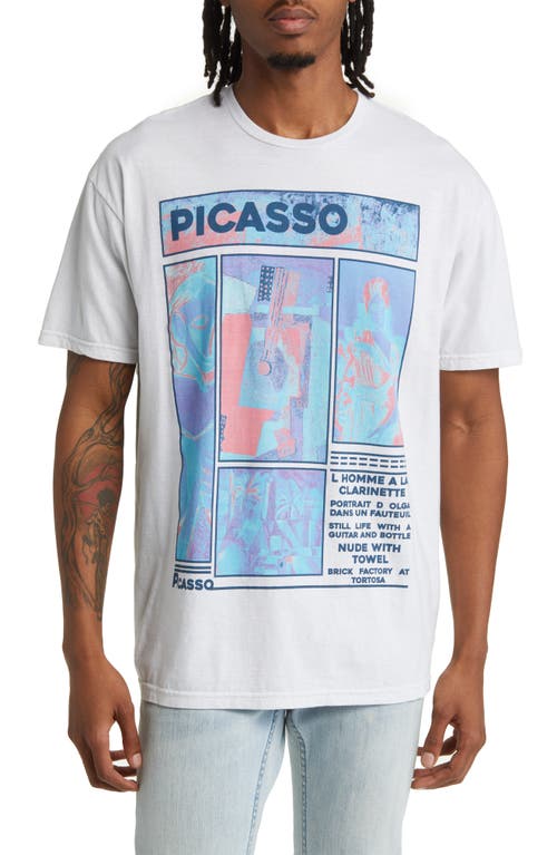 Philcos Every Day Life Graphic T-Shirt in Ice Grey Pigment