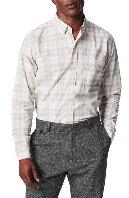 Billy Reid Tuscumbia Standard Fit Plaid Cotton & Linen Button-Down Shirt Grey at Nordstrom,