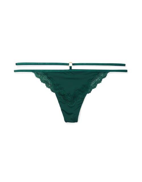 Shop Adore Me Marca Thong Panties In Dark Green