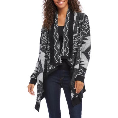 Karen Kane Blanket Asymmetrical Cardigan, Grey