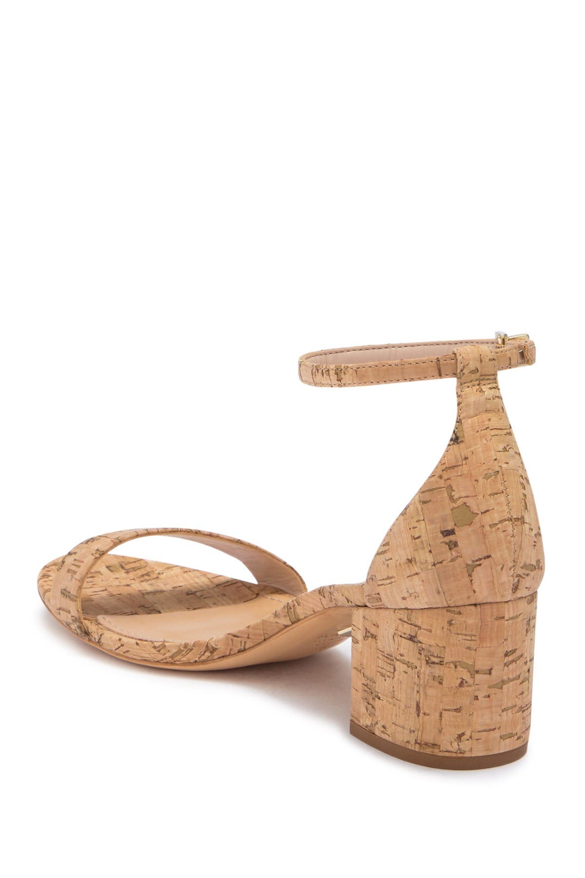 cork block heel sandals
