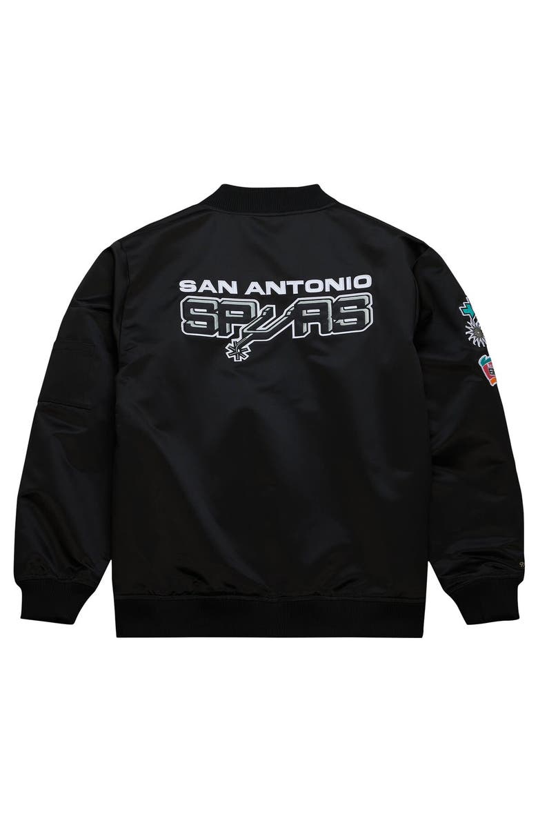 Mitchell & Ness Men's Mitchell & Ness Black San Antonio Spurs Hardwood Classics Vintage Logo 