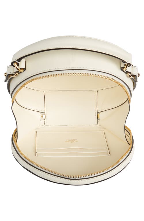 Shop Valentino Garavani Vlogo Signature Circle Crossbody Bag In Ivory