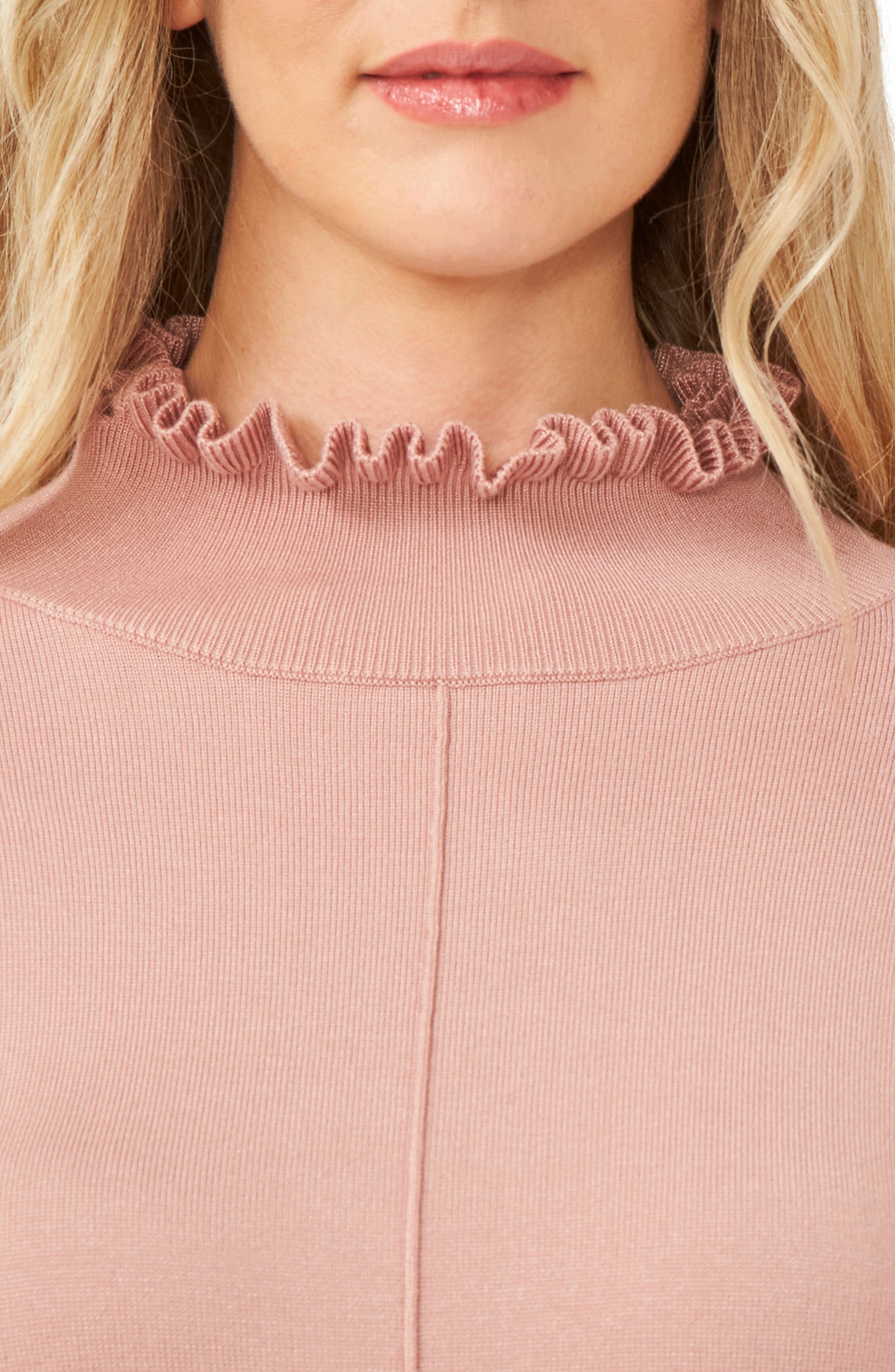 frill neck sweater