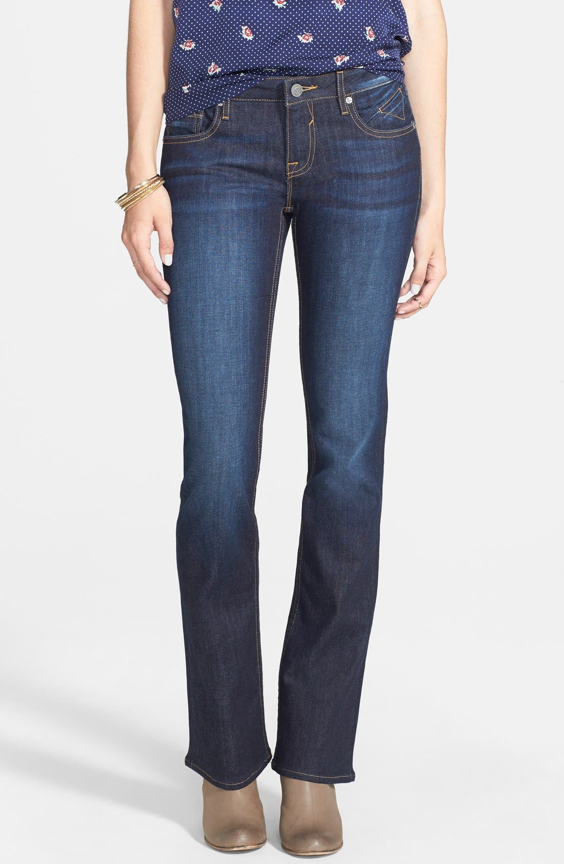 Vigoss 'New York' Flap Pocket Bootcut Jeans (Dark Wash) Nordstrom
