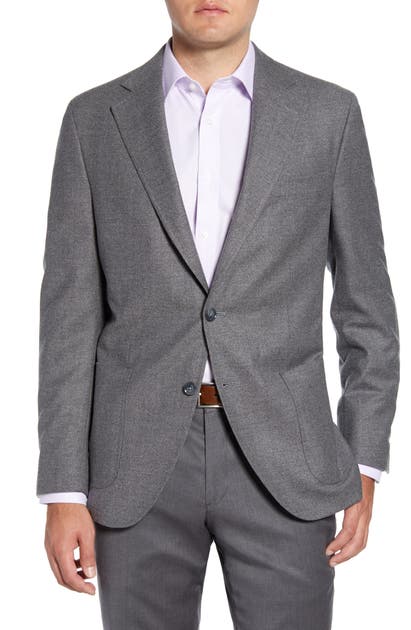 Peter Millar Hyperlight Classic Fit Solid Wool Sport Coat In Light Grey ...