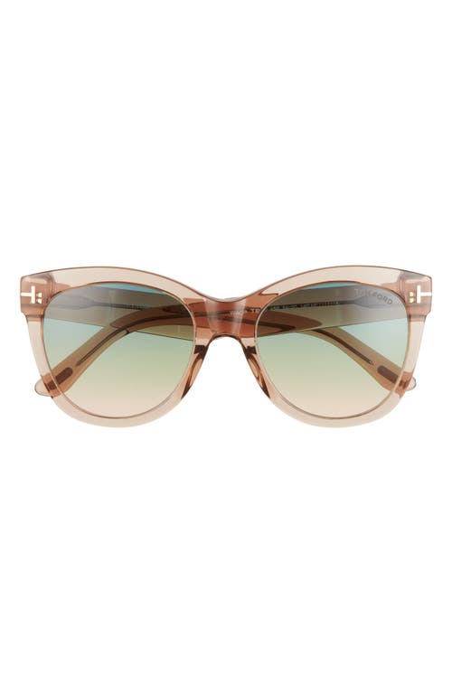 Tom Ford Wallace 54mm Gradient Cat Eye Sunglasses In Neutral