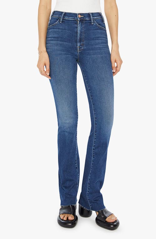 Shop Mother The Hustler Sneak Bootcut Jeans In Yakkity Yak