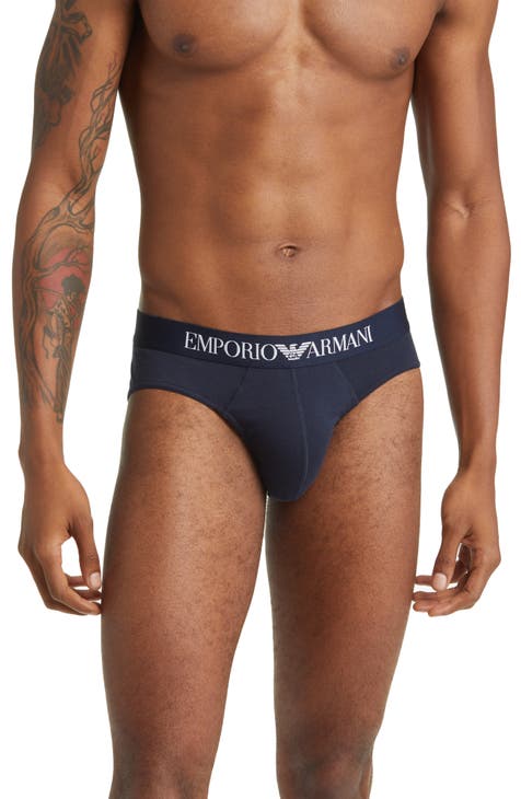 Emporio Armani Men Brief Underwear Blue - White - Blue