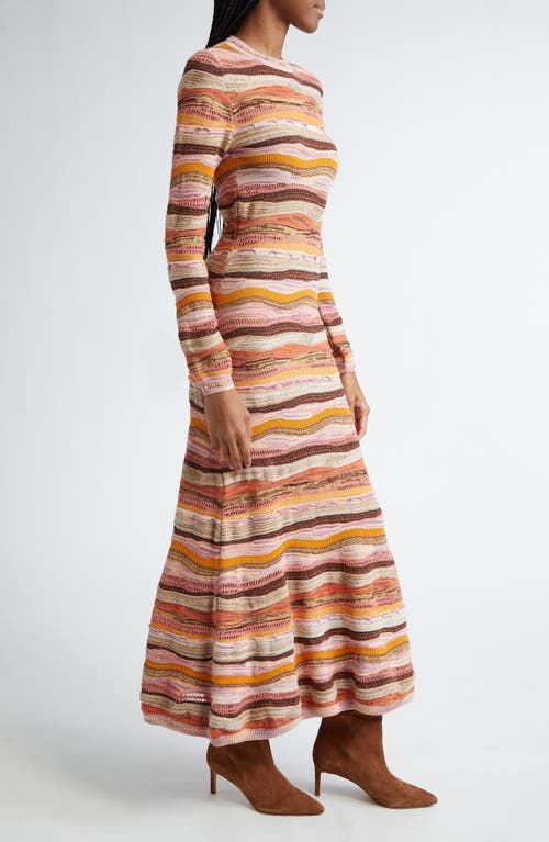 Shop Ulla Johnson Fauna Knit Maxi Dress In Sunset