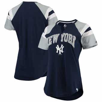 Women's Starter Navy/White New York Yankees Kick Start T-Shirt