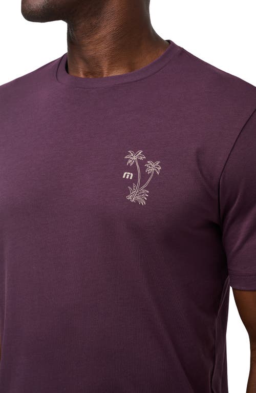 Shop Travismathew Island Gem Cotton Graphic T-shirt In Plum