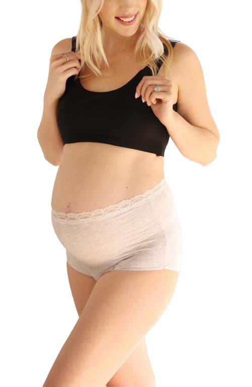 Angel Maternity Assorted 2-pack Maternity Briefs In Navy/grey