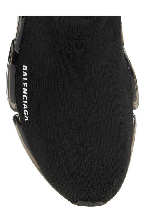 Balenciaga Black Speed Recycle Sock Sneakers In Black