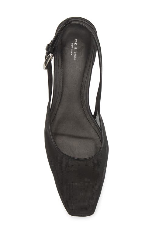 Shop Rag & Bone Astra Slingback Flat In Black