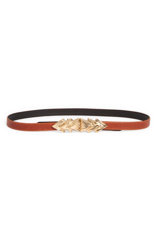 RAINA RAINA THREE SHELLS LEATHER BELT
