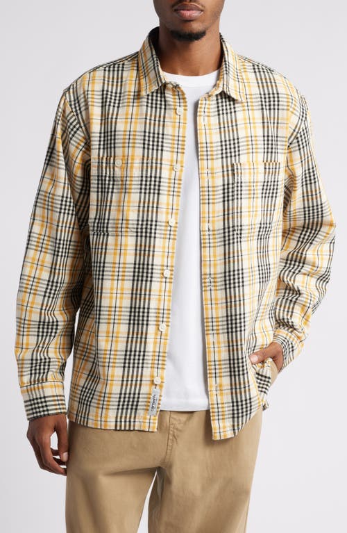 Carhartt Work In Progress Mandlik Check Button-Up Shirt in Mandlik Check Natural 