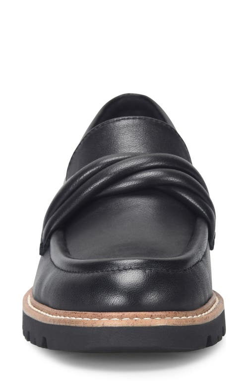 Shop Comfortiva Lilac Lug Sole Loafer In Black