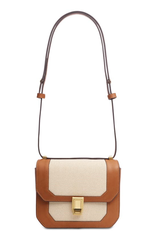 Shop Rag & Bone Small Max Canvas & Leather Crossbody Bag In Natural