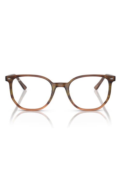 Ray-Ban Elliot 52mm Irregular Optical Glasses in Brown Gradient at Nordstrom