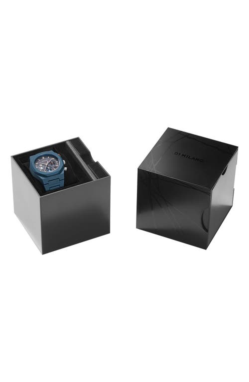 D1 Milano Polychrono Bracelet Watch, 40.5mm In Blue