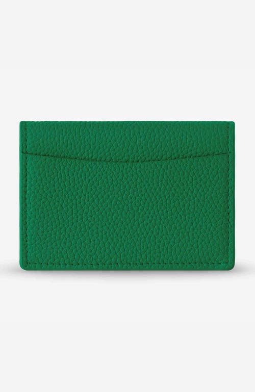 Maison De Sabre Maison De Sabré Leather Card Case In Emerald Green