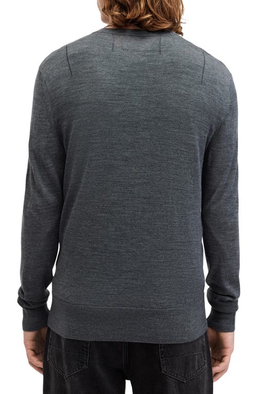 Shop Allsaints Mode Merino Wool Crewneck Sweater In Smith Blue