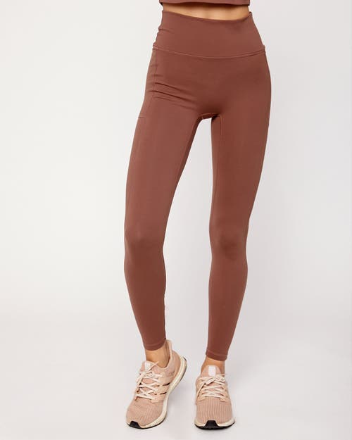 Shop Rebody Active Explore Pocket Cloudlux Legging 26" In Walnut