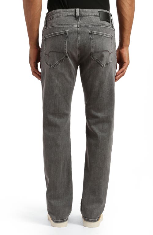 Shop Mavi Jeans Zach Straight Leg Jeans In Mid Smoke Brushed Williamsburg