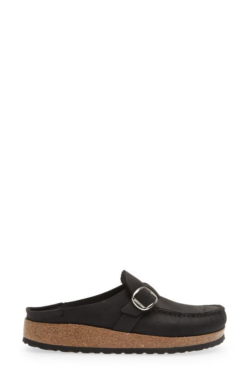 Birkenstock Buckley Narrow Suede Clog In Black