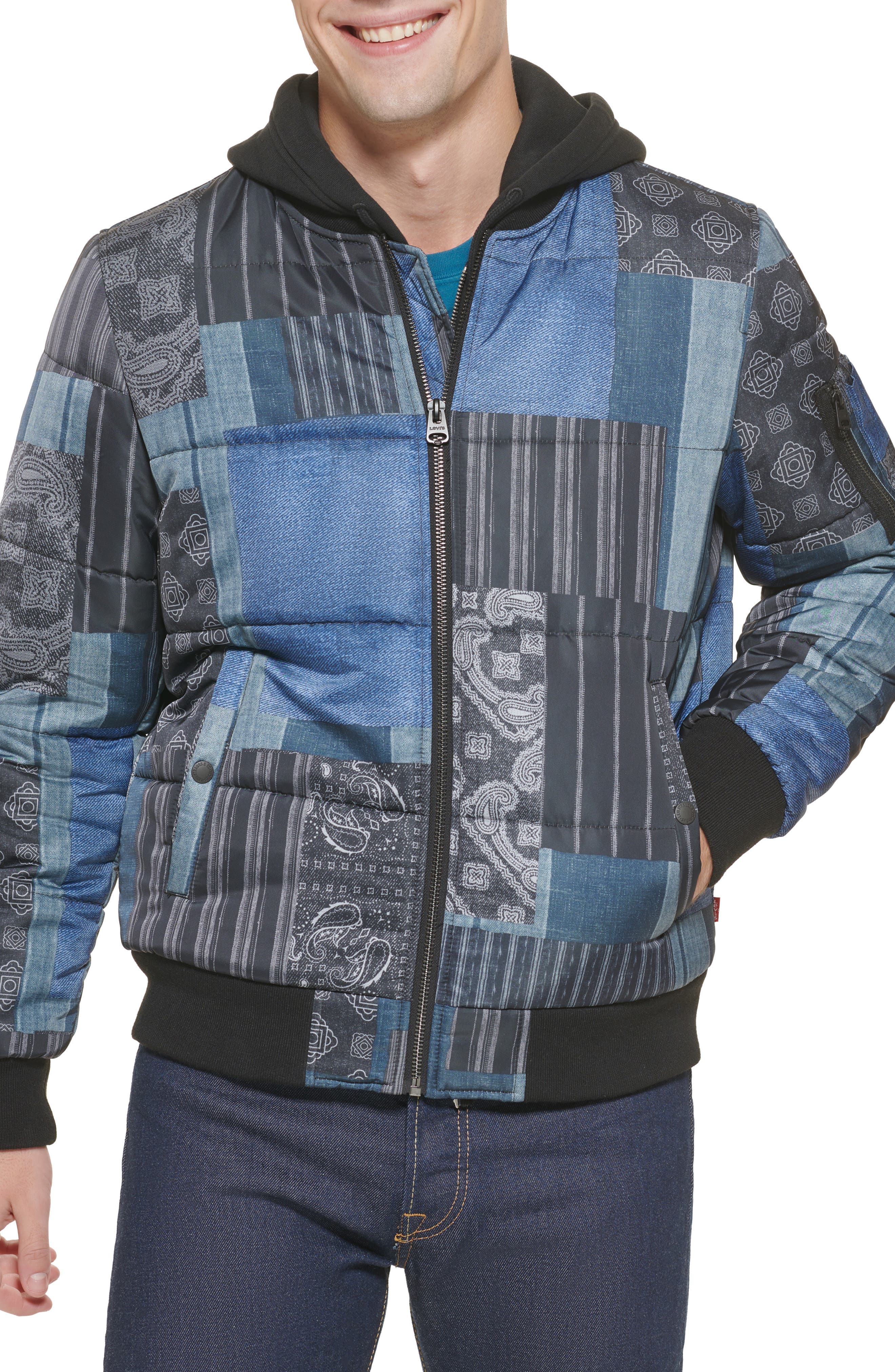 levi's quilted bomber jacket