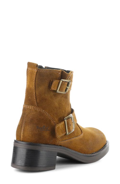 Shop Bos. & Co. Grata Waterproof Buckle Bootie In Golden Pampa Argenti