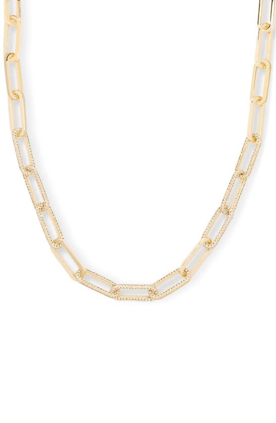 MELINDA MARIA MELINDA MARIA CARRIE PAVÉ CHAIN LINK NECKLACE