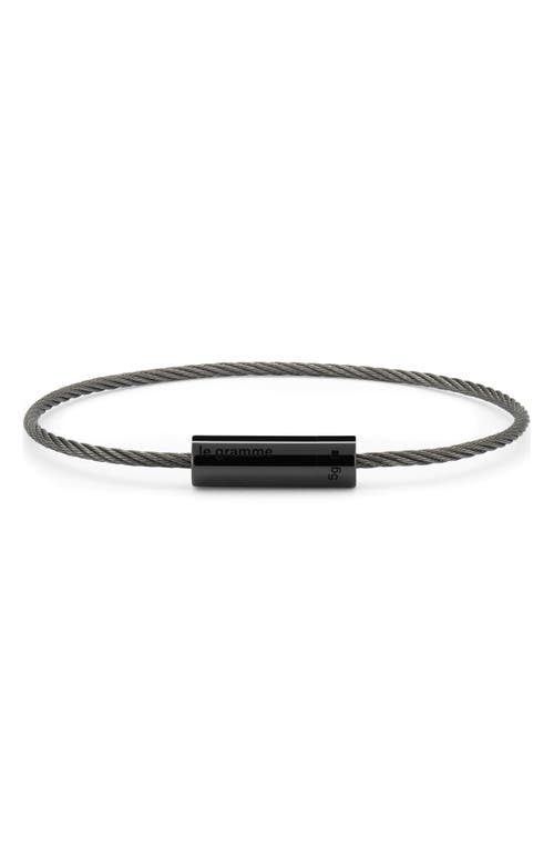 le gramme Men's 5G Polished Black Ceramic Cable Bracelet at Nordstrom, Cm