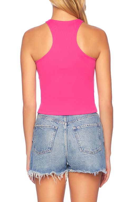 Shop Susana Monaco Extreme Racerback Tank In Fuchsia