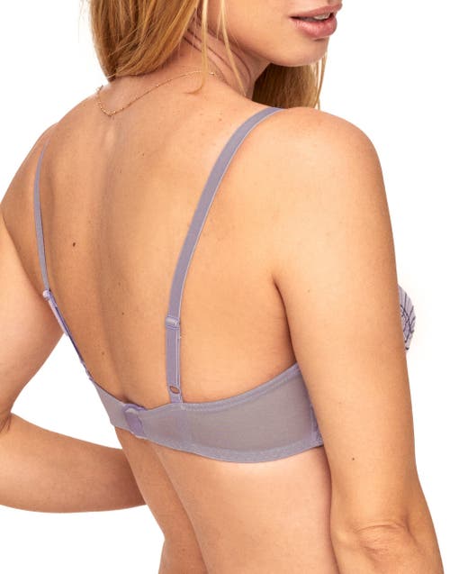 Adore Me Colete Contour Balconette Bra In Floral Grey