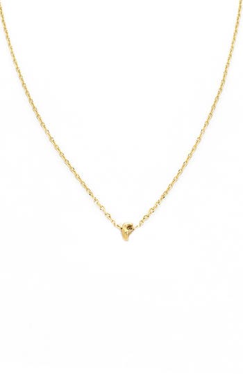 Panacea Bubble Initial Necklace In Gold-f