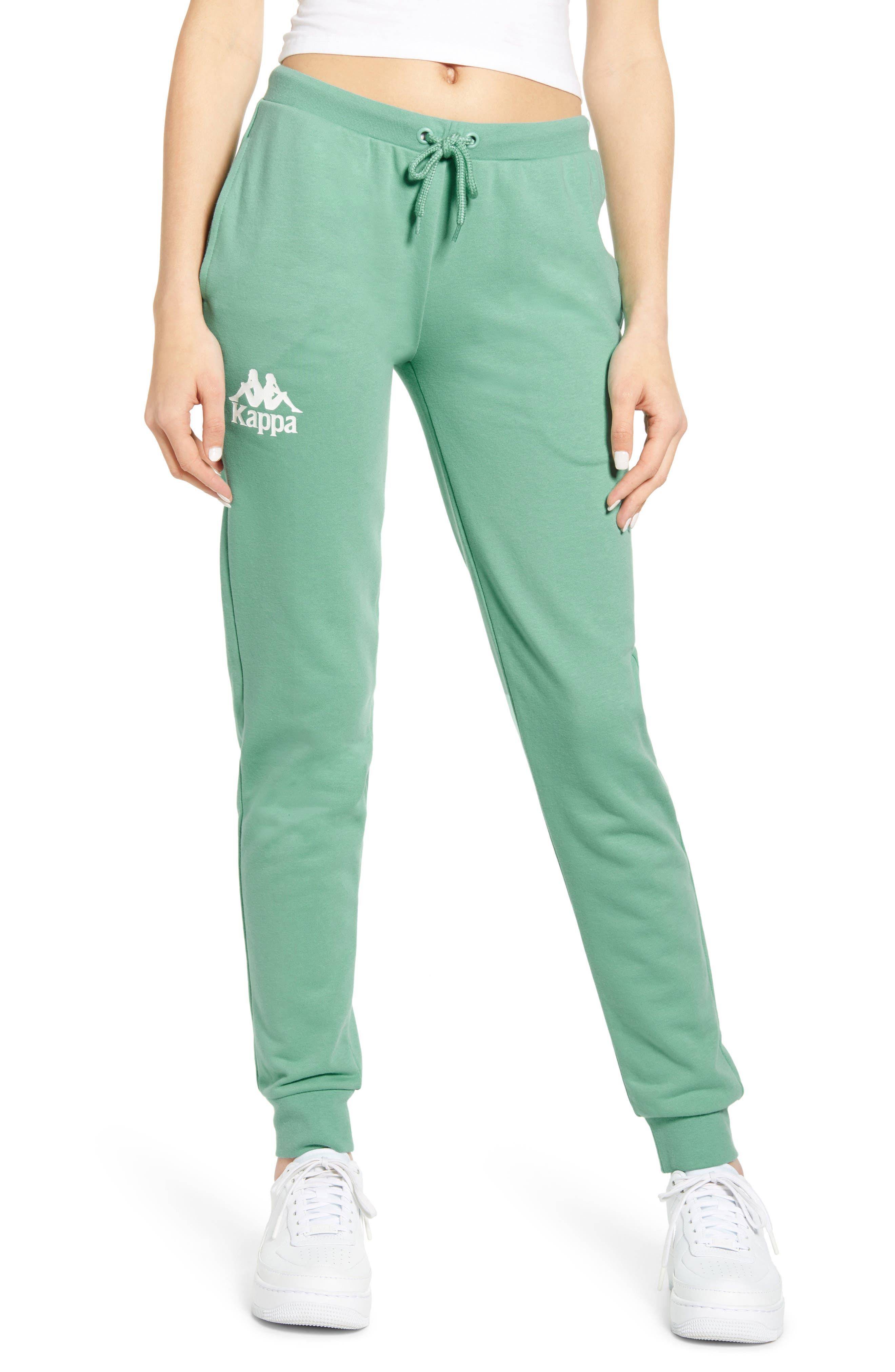 green kappa sweatpants