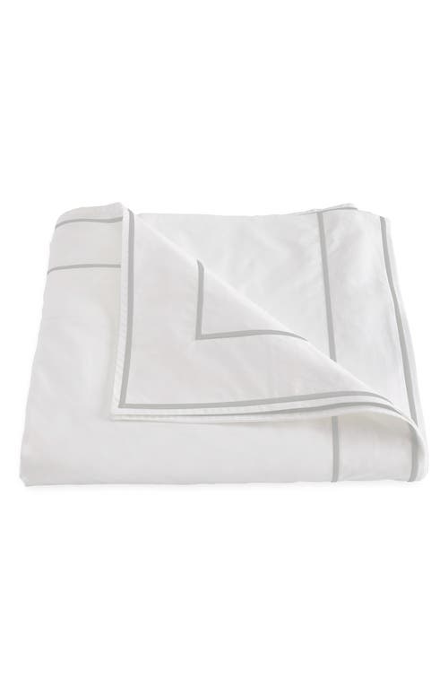 Matouk Ansonia Cotton Percale Duvet Cover In White