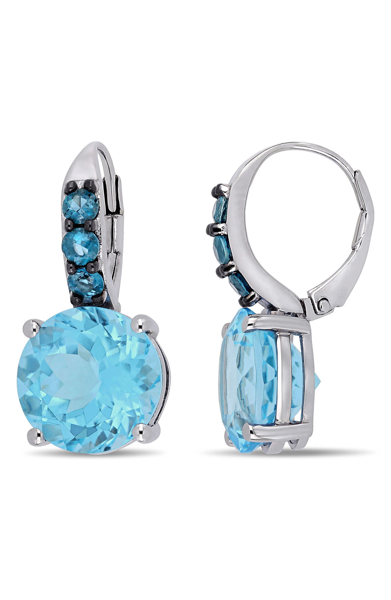 sky blue topaz earrings