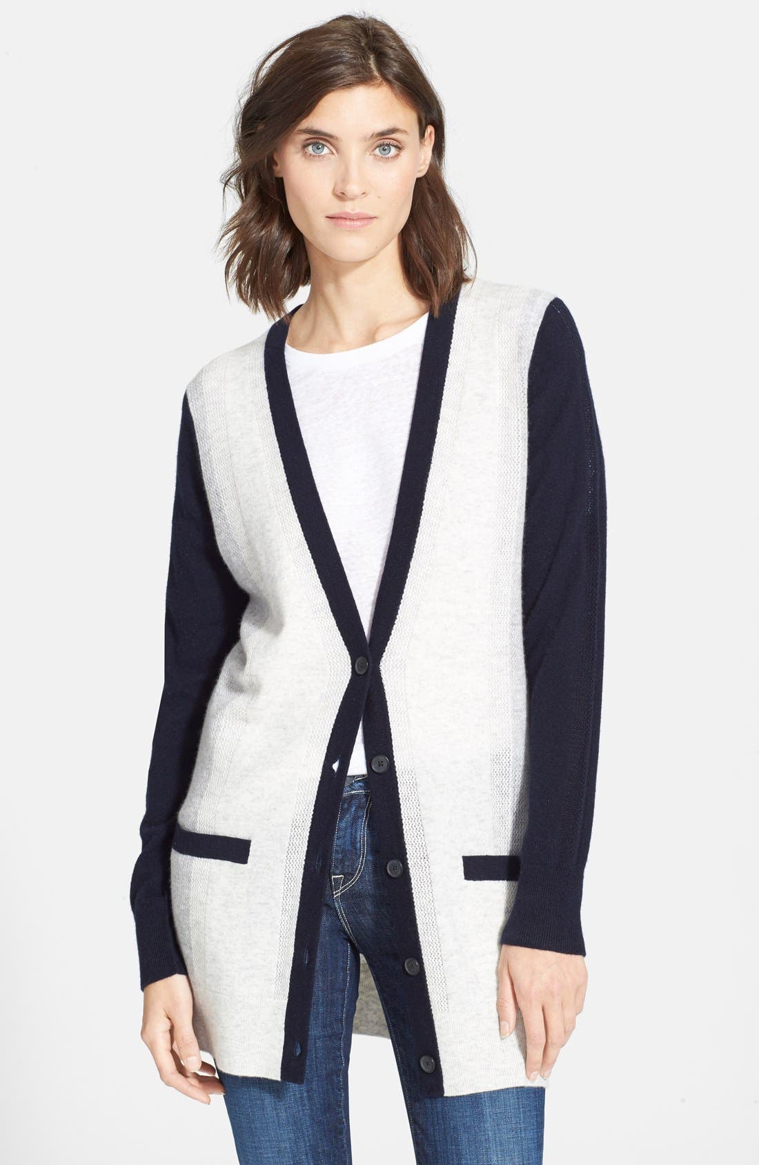 Vince Colorblock Cardigan Nordstrom