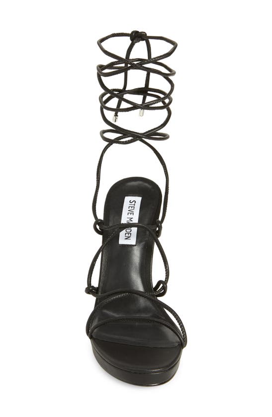 Shop Steve Madden Rezy Wedge Sandal In Black
