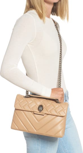 Kurt Geiger London Kensington X Quilted Leather Shoulder Bag